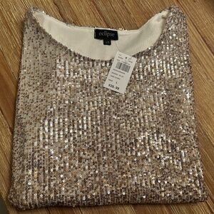 Eclipse sleeveless sequin top